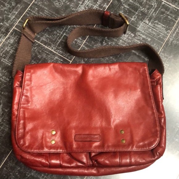 Frye Handbags - FRYE messenger bag in red
